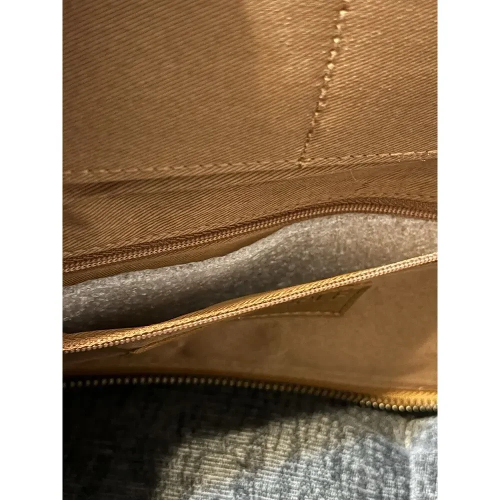 FREE PEOPLE - Brown Tan Distressed Vegan Wallet EUC MSRP $58 New